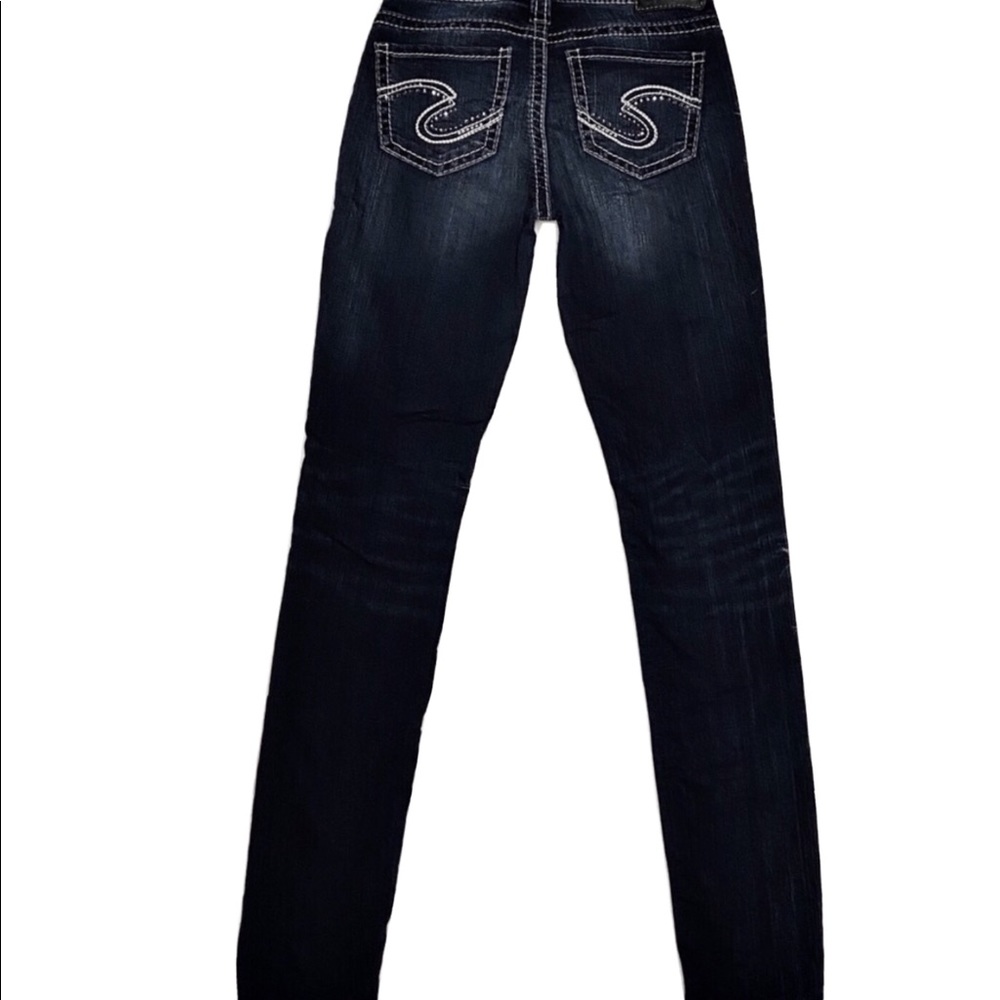 Silver womens jeans Suki Mid Super Skinny size 25